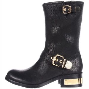 ✨Vince Camuto Winchell Black Leather Moto Boot ~Size: 8~